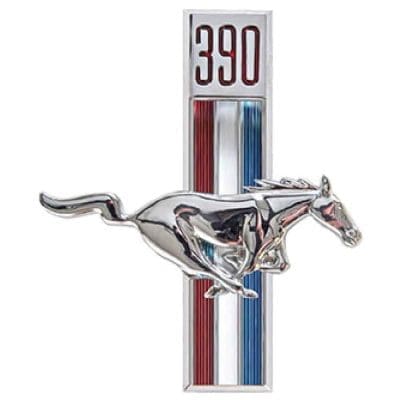 GLAEM3608 Body Panel Emblem Fender Horse